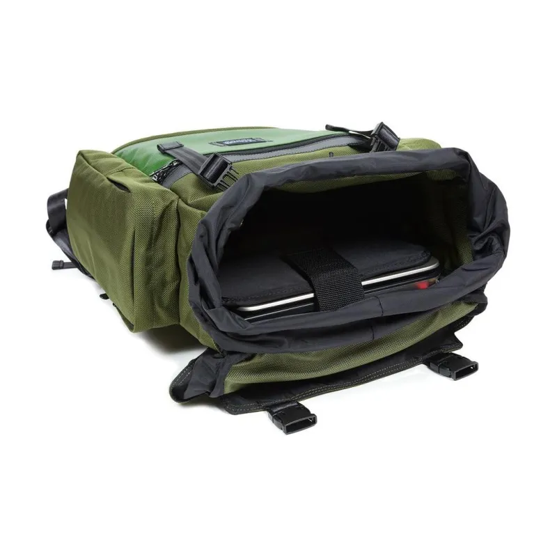 Manhattan Portage Nylon Backpack Unisex Olive-3