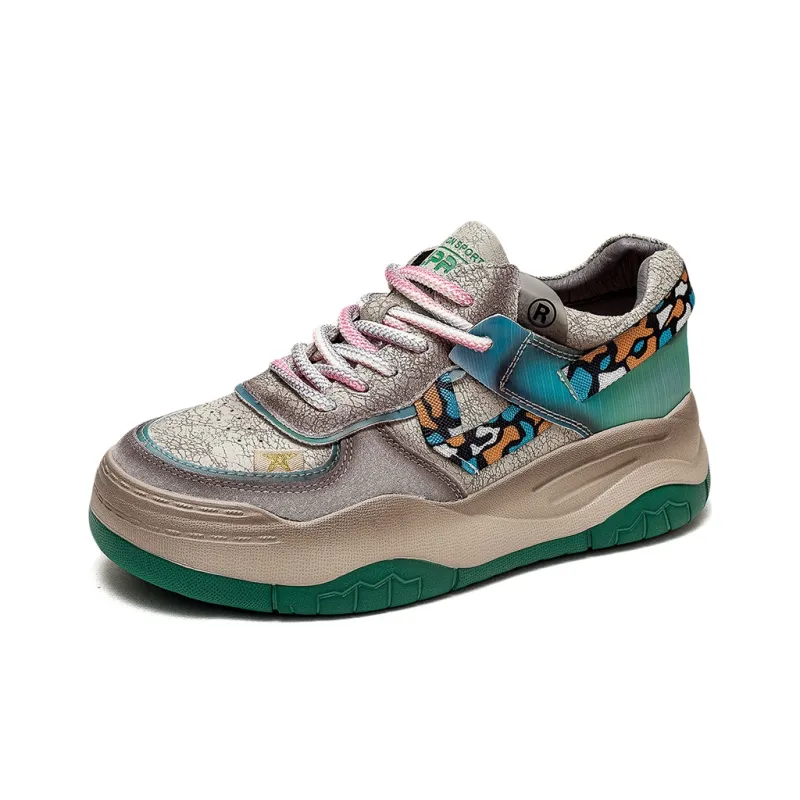 MATA Anti-Slip Wear-Resistant Low-Top Skateboard Shoes Women's-5