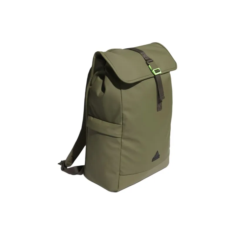 Adidas Polyurethane Artificial Leather Bonded Backpack Regular Unisex Army Green-1