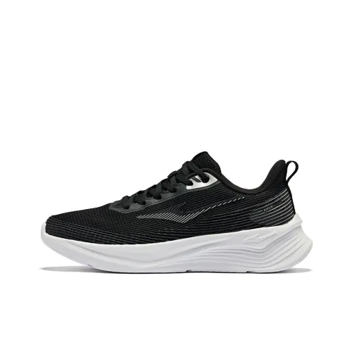 Erke Cushioning Wear Resistant Low Top Running Shoes Women's Jet Black