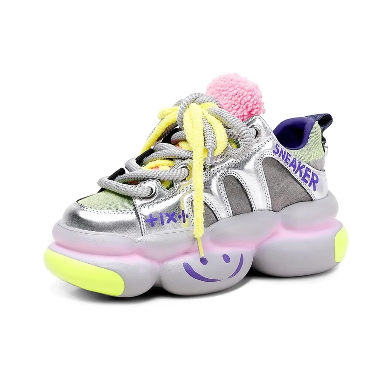 Hoov Cushioned Height Increase Warmth High-Top Chunky Sneakers Women's-5