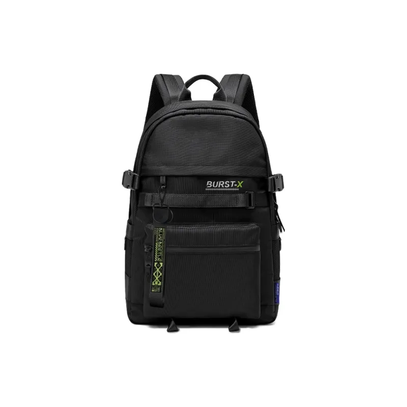 ElevethSign Polyester Backpack Large Size Unisex Black-1
