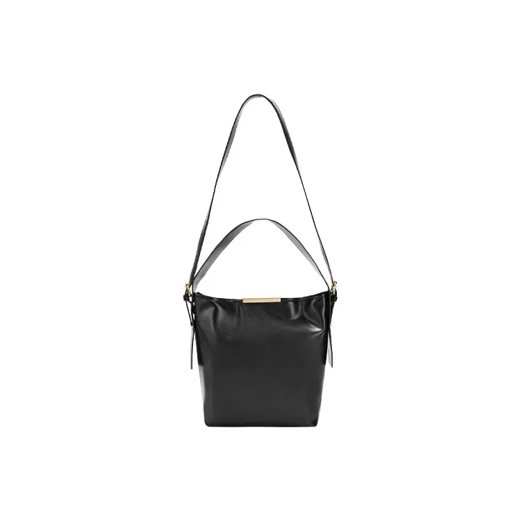 JANE KLAIN Synthetic Leather Bucket Bag Handbag Shoulder Bag Crossbody Bag Women's Black/Green-0