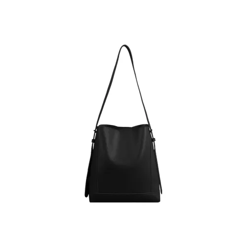CHISIY Artificial Leather Trash Bag Tote Bag Shopping Bag Shoulder Bag Large Size Women's Black