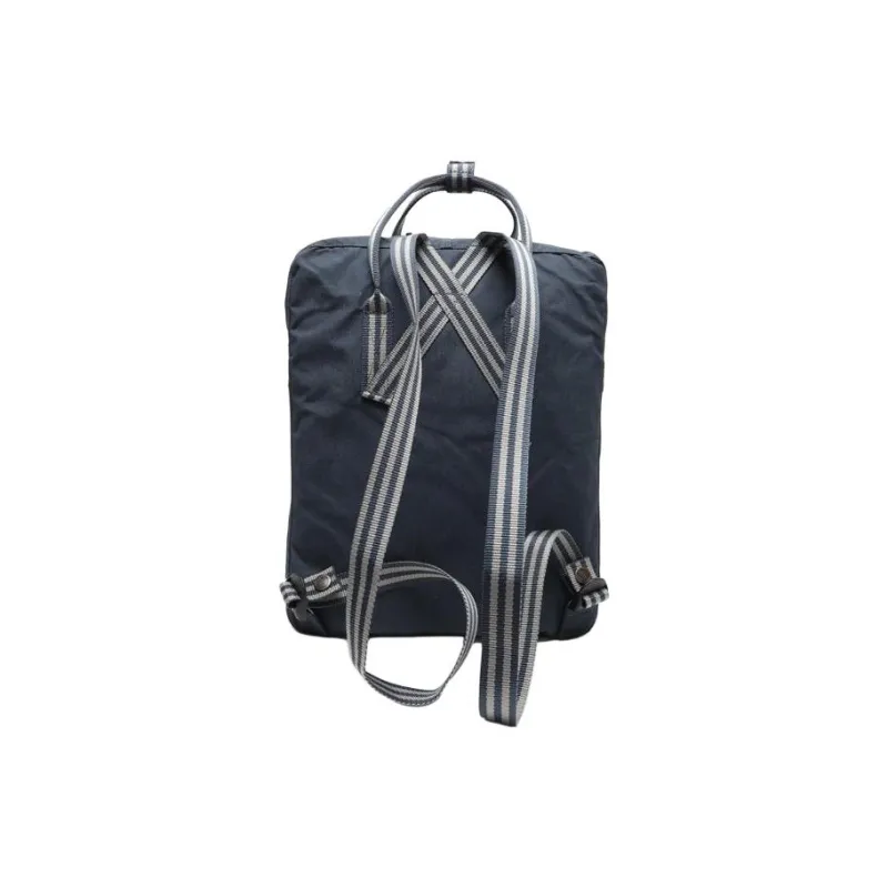 Fjallraven Kanken Polypropylene Backpack Unisex Marine Blue/Long Stripes-4