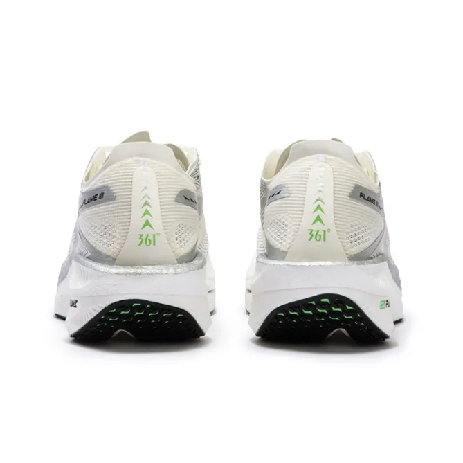 361° Fly Burn 3 Anti-Slip And Wear-Resistant Breathable Low-Top Running Shoes Unisex Silver White-2