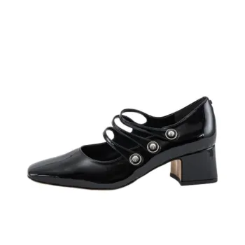 SAM EDELMAN Chunky Heel Mary Jane Shoes Women's Black