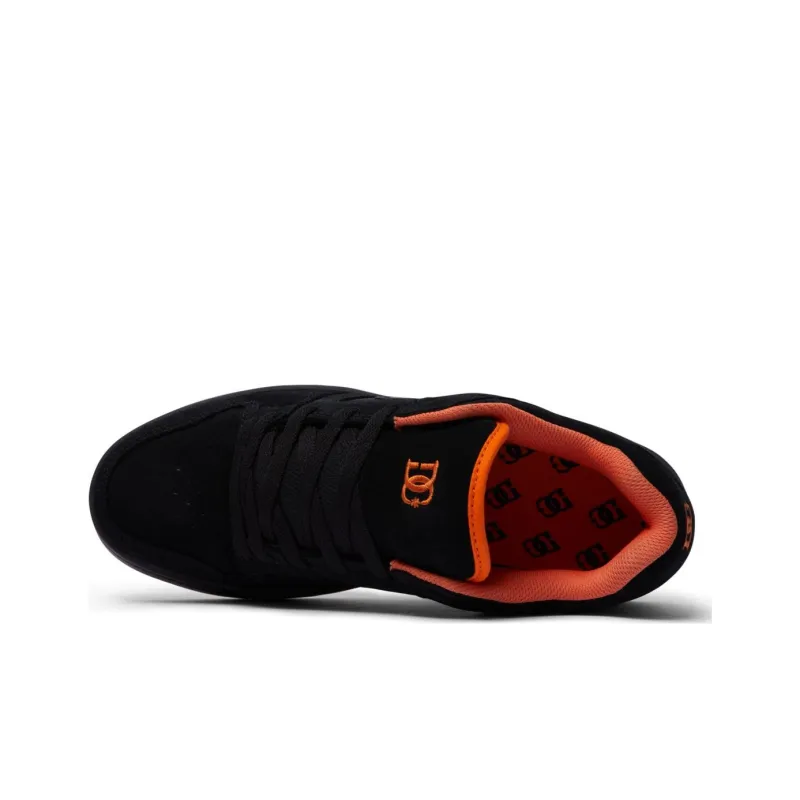 DC Shoes Slip Resistant Shock Absorbers Mid Top Skateboard Shoes Men's Black-2