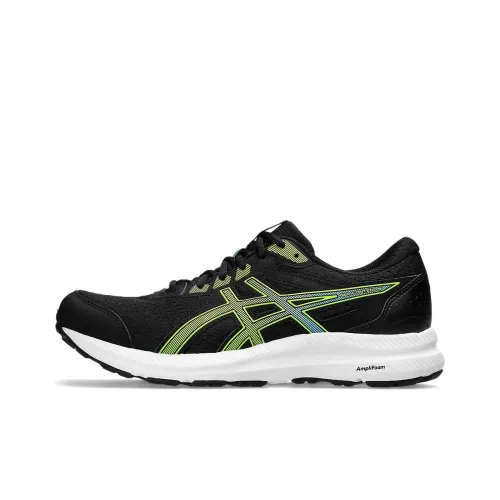 Asics Gel-Contend 8 Running Shoes Men Low-Top Black/Green