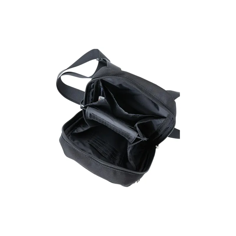 Anello Polyester Wallet, Crossbody Bag, Shoulder Bag Unisex Black-2