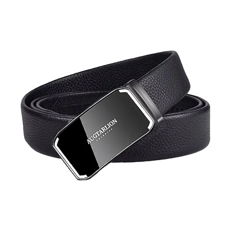 AUGTARLION Luxury Business Young And Middle Aged Top Grain Cow Leather Leather Belts Men's Multicolor 3.5cm-5