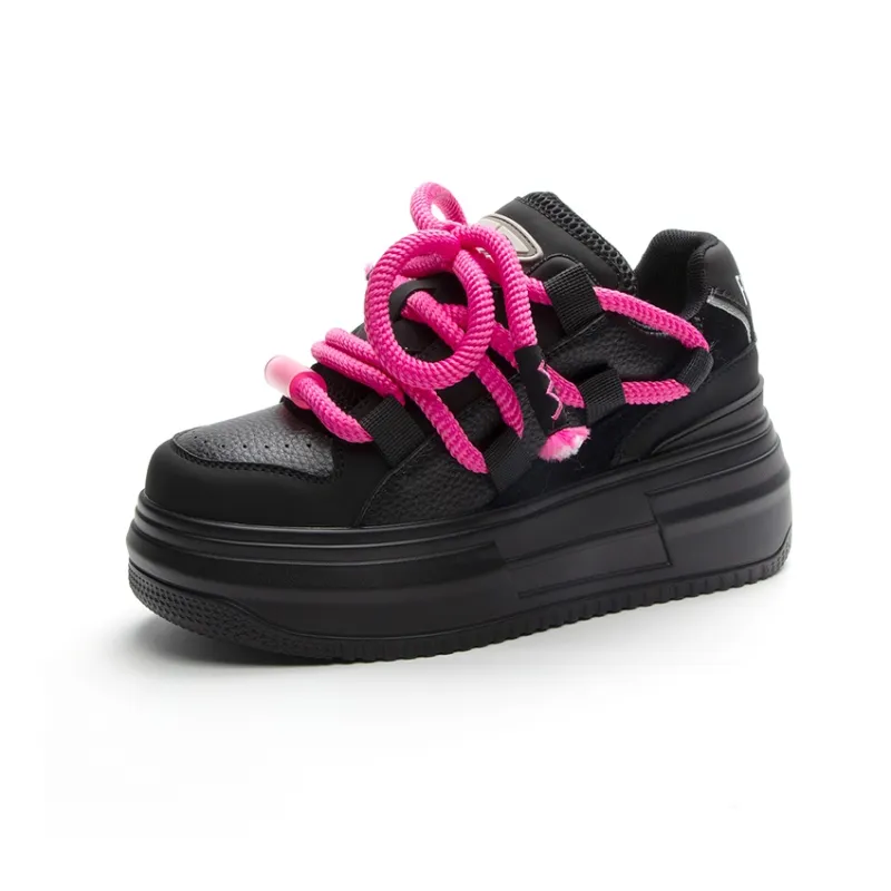 NRDROFFICIAL Skateboard Shoes Women's Low Top Black, White, Black-2