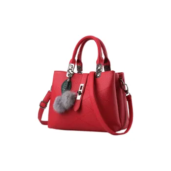ALOENEY PU Handbag, Shoulder Bag, Crossbody Bag Women's Burgundy/Black/Dark Red