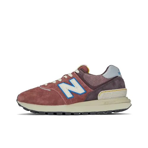 New Balance NB 574 Series Running Shoes Men Low-Top Brick Red Dark Purple