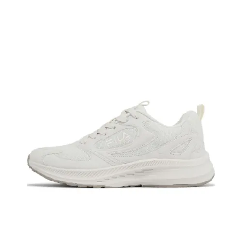 FILA Cushioning Wear-Resistant Low-Top Running Shoes Women's White