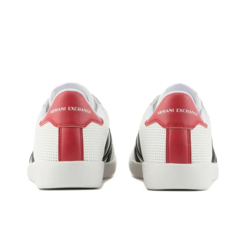 ARMANI EXCHANGEAE Low-Top Skateboard Shoes Men's White-3