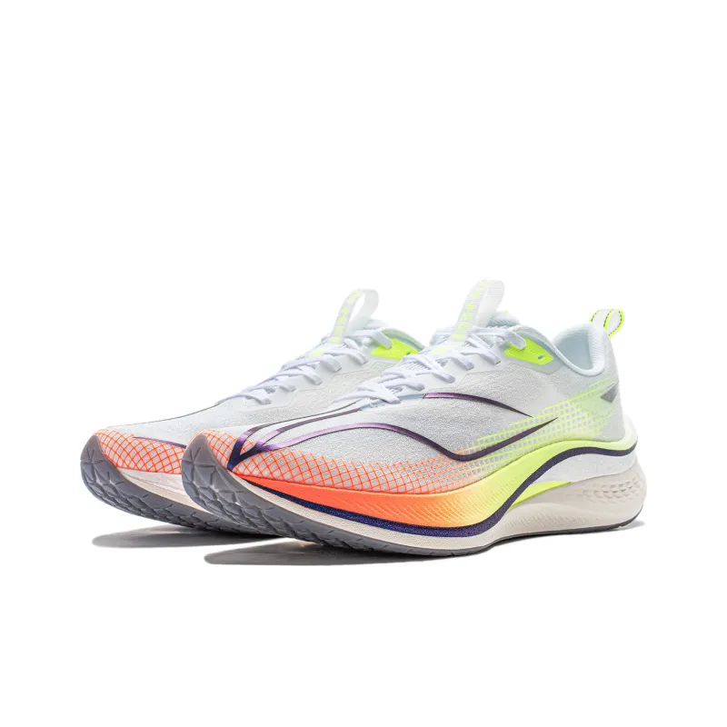 LiNing Red Hare 7 Pro Cushioning Slip Resistant Low Top Training Sprint Running Shoes Men's Standard White-2