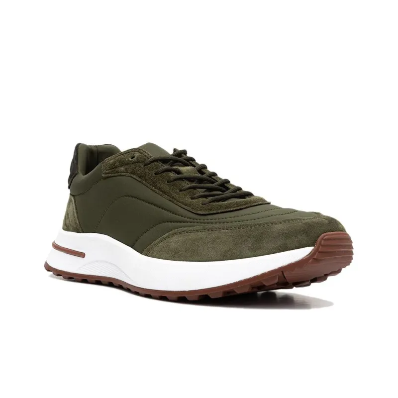 Loro Piana Low Top Casual Shoes Men's Dark Green-1