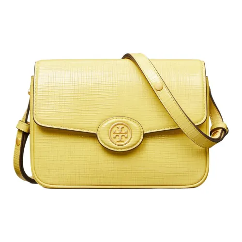 TORY BURCH Robinson Cow Leather Crossbody Bag Shoulder Bag Women's Yellow