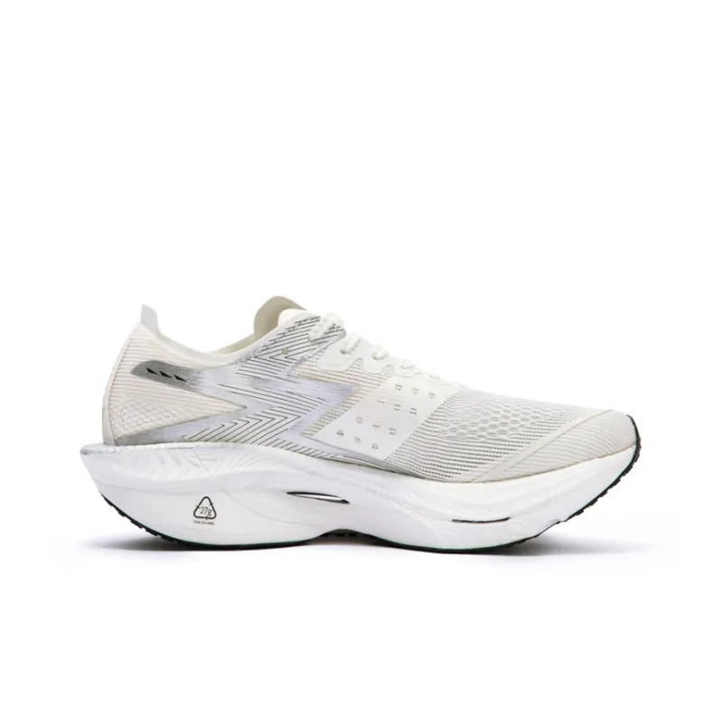 361° Fly Burn 3 Anti-Slip And Wear-Resistant Breathable Low-Top Running Shoes Unisex Silver White-1