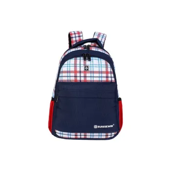 SUISSEWIN Fabric Backpack Regular Unisex Blue/Pink