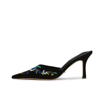 Tony Bianco Wrap-toe Slippers 8cm Women's Black