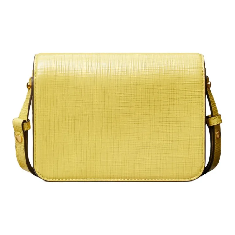 TORY BURCH Robinson Cow Leather Crossbody Bag Shoulder Bag Women's Yellow-2