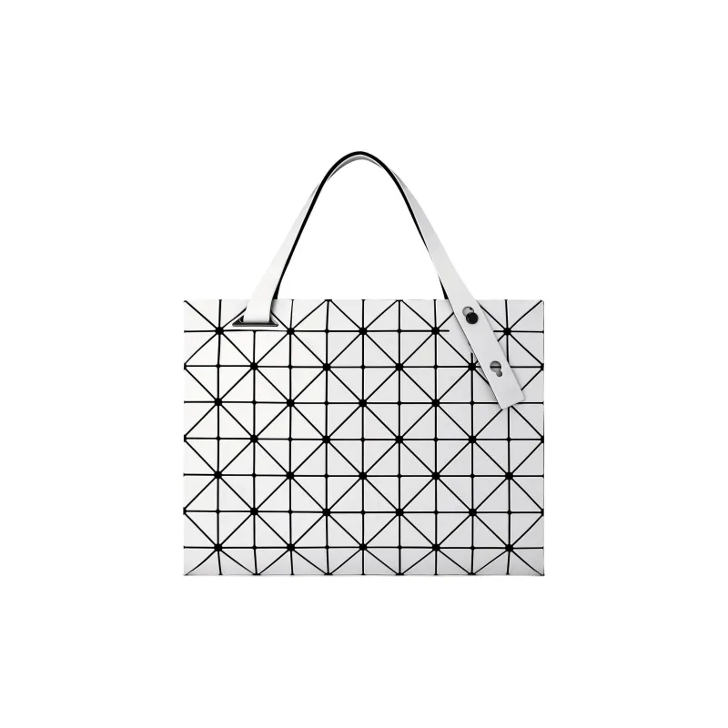 ISSEY MIYAKE Carton Polyvinyl Chloride Resin Tote Bag, Shopping Bag, Handbag, Shoulder Bag Women's White-3