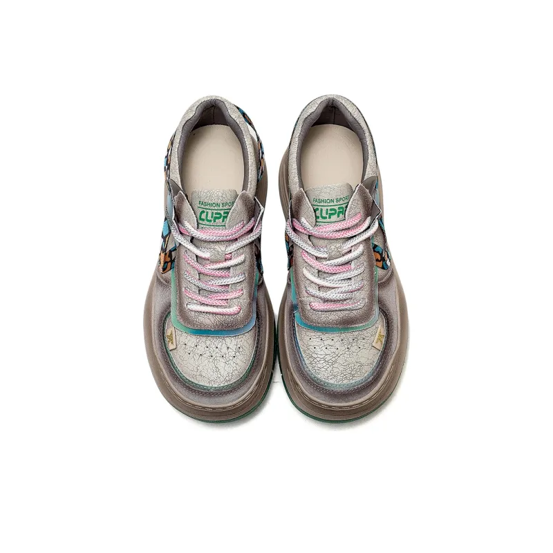 MATA Anti-Slip Wear-Resistant Low-Top Skateboard Shoes Women's-7