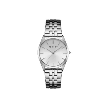 FEYERT CONIC LINK Collection Quartz Movement Stainless Steel Watchband Watch Women's Watch White Dial