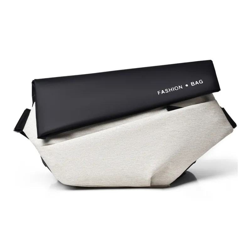 LEXI Oxford Sling Bag Unisex Black/Dark Gray/Black Gray Color/Black Blue-5