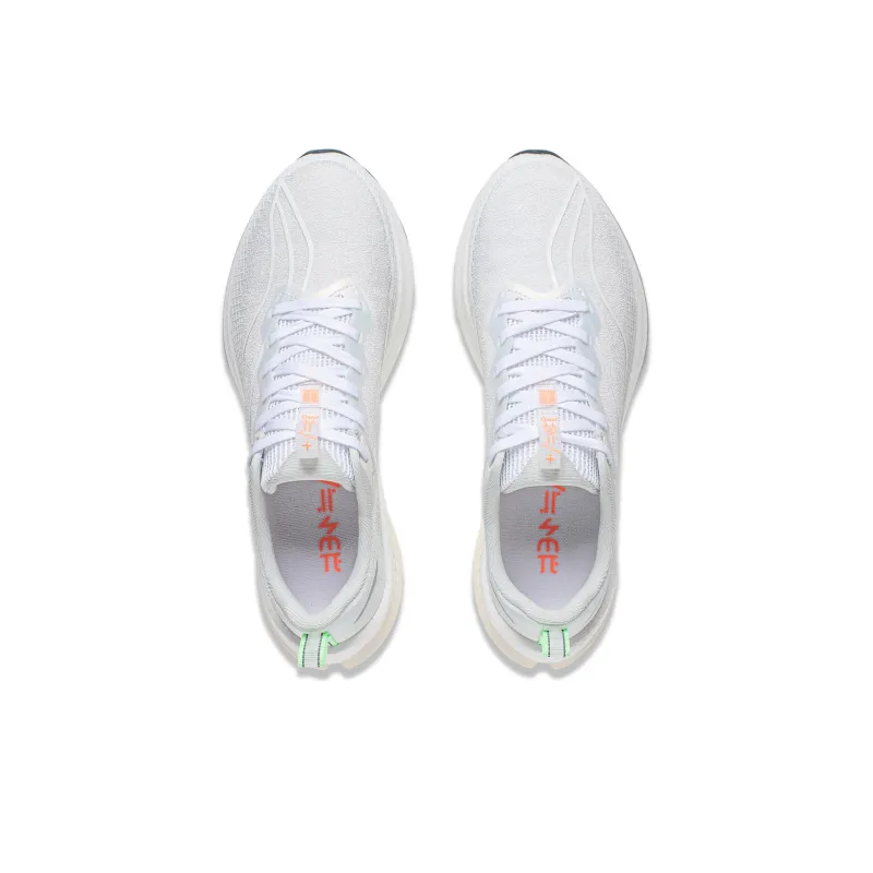 LiNing Red Hare 7 Pro Shock Absorbers With Slip Resistant Features Low Top Sprint Running Shoes Women's White-3