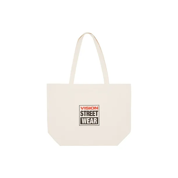 Vision Street Wear Cotton One Shoulder Handbag Regular Unisex Ecru-1