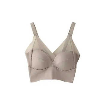 Flowers In Water Bra Women's Gray Purple