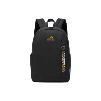 ElevethSign Polyester Laptop Backpack Large Size Unisex Black