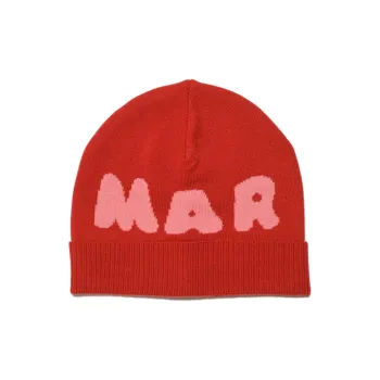 MARNI Wool Acrylic Beanies Baby Red