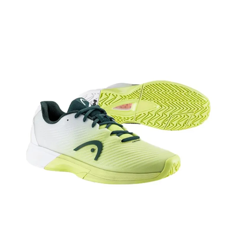 HEAD REVOLT PRO 4.0 Low Top Tennis Shoes Unisex Green White-1