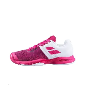 Babolat Abrasion Resistant Low Top Tennis Shoes Women's White Red