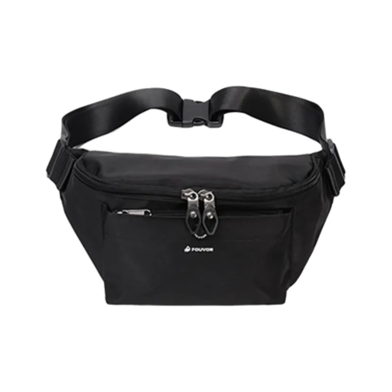 FOUVOR Oxford Cell Phone Pouch Crossbody Bag One Shoulder Fanny Pack Women's Chestnut Red/Classic Black-7