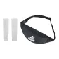 Black Fanny Pack+White Cooling Arm Sleeves