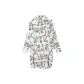 Lapel Long-Sleeved Ink and Cypress Scented Women's Nightgown