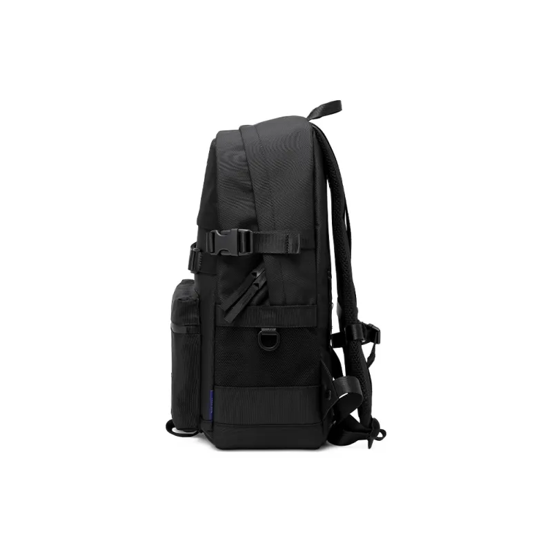 ElevethSign Polyester Backpack Large Size Unisex Black/Royal Blue-6