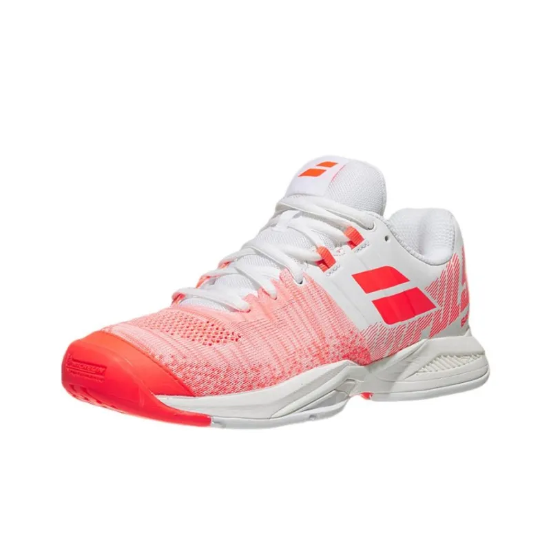 Babolat Cushioning Slip Resistant Low Top Tennis Shoes Women's Pink White-2
