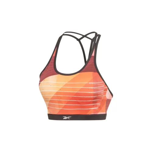 Reebok Kirei Fit Aop Bra Sports Underwear Women's Orange