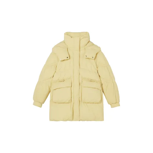 Pit Down Jackets Women's Light Yellow