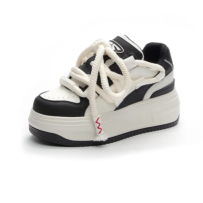 NRDROFFICIAL Skateboard Shoes Women's Low Top Black, White, Black-5