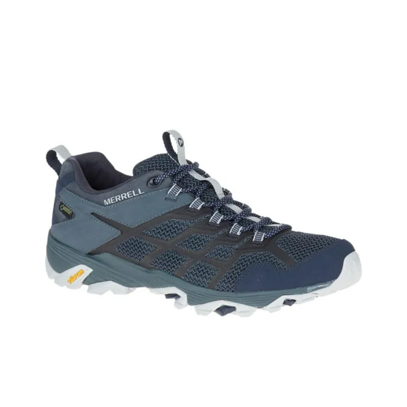 MERRELL Moab FST 2 Gore-Te Durable Breathable Low-Top Outdoor Shoes Men's Blue Gray-1