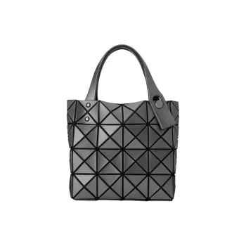 ISSEY MIYAKE Lucent Boxy Polyvinyl Chloride Resin Tote Bag Shopping Bag Handbag Mini Unisex Iron Gray