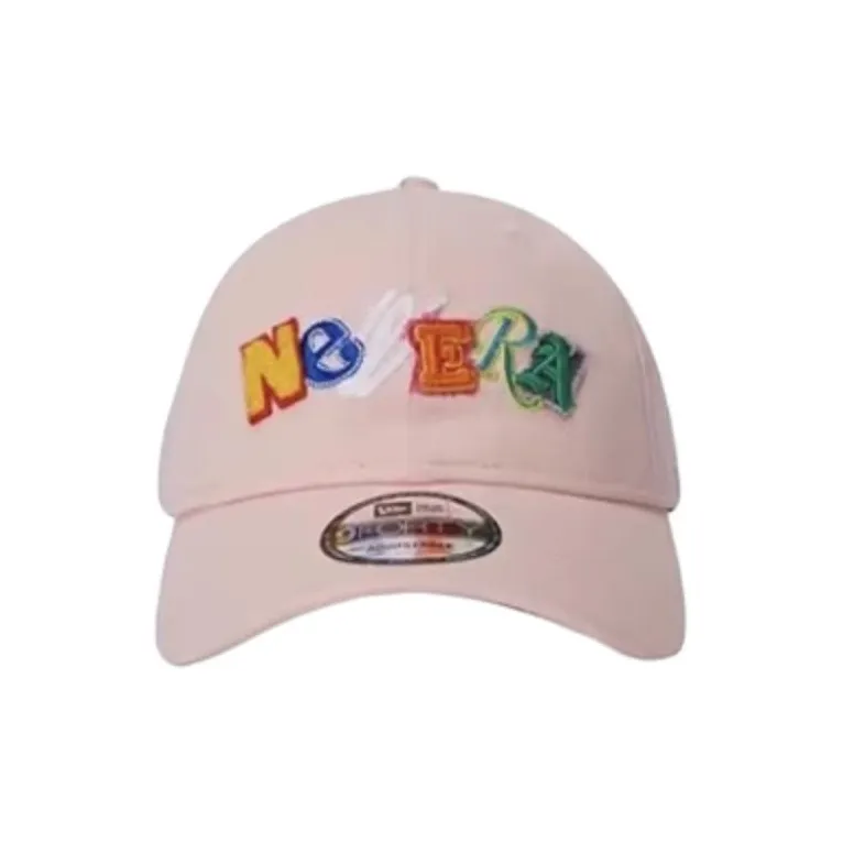 New Era Cotton Baseball Caps Unisex Pink-1