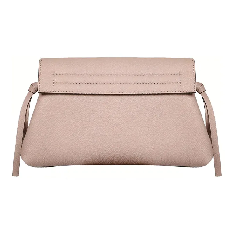 Valentino Leather Envelope Bag Clutch Crossbody Bag Shoulder Bag Women's Pink-2